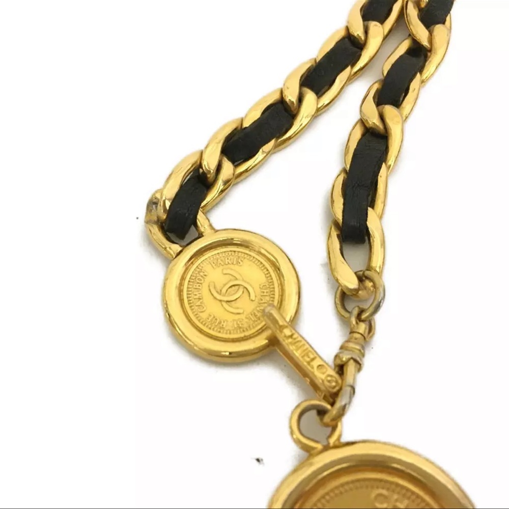 AUTH Chanel CC Chain Belt Black - Picture 7 of 7
